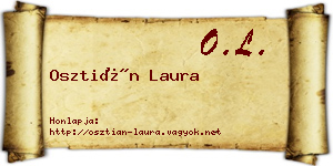 Osztián Laura névjegykártya